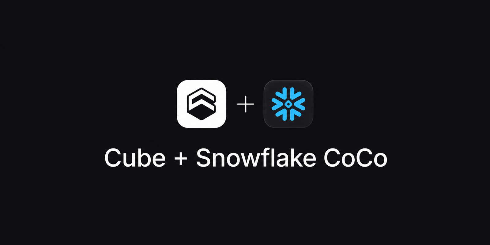 Cover of the 'Cube + Snowflake CoCo' blog post